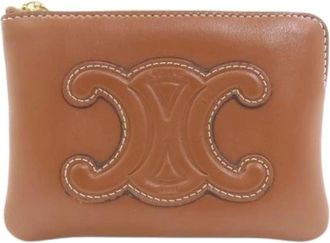 Celine Pre-owned Wallets, female, Brown, Size: ONE SIZE Pre-owned Coin Case