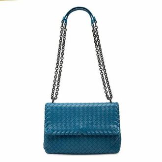 Bottega Veneta Pre-owned Shoulder Bags, female, Blue, Size: ONE SIZE Pre-owned Shoulder Bag