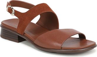 Naturalizer Brie Sandal in Caramel Leather Suede at Nordstrom, Size 6.5