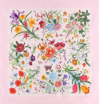 Gucci Floral-print Silk Scarf