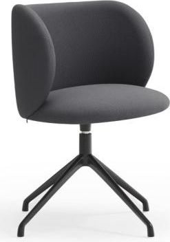 Teulat 360&deg; drehbarer Premium Design Stuhl Mogi, Dark Grey/Schwarz