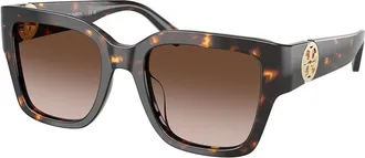 Tory Burch TY7228U 198113 Womens Sunglasses Tortoiseshell Size 52