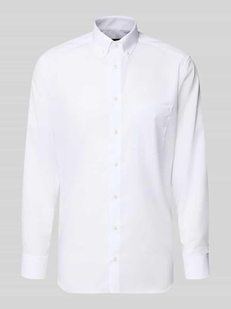 Olymp Modern Fit Business-Hemd aus Baumwolle mit Button-Down-Kragen in Weiss, Gr&ouml;&szlig;e 40