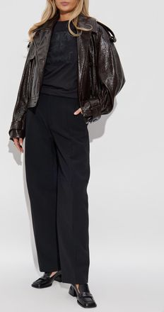 Sportmax Beta Eco-leather Jacket, Womens, Brown