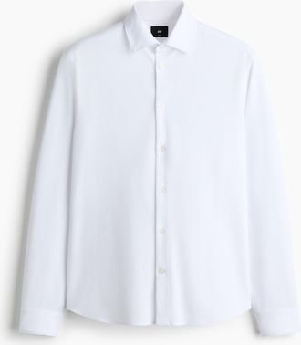 H&M Hemd in Slim Fit - White