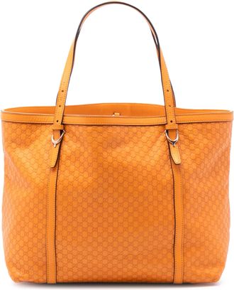 Gucci Pre-owned Womens Microguccissima Nice Tote - Orange Leather - One Size