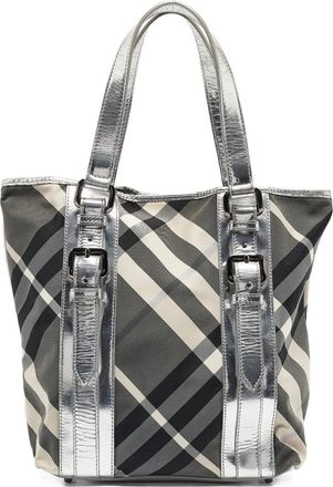 Burberry Borsa tote Silver Beat Victoria media - Grigio
