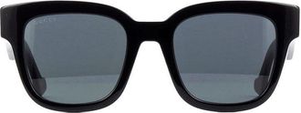 Gucci GG0998S001 Square Full Rim Sunglasses - Black