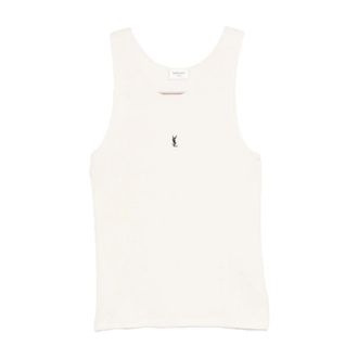 Saint Laurent Mujer, Camisetas, Blanco, Talla: S
