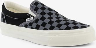 Vans Mens Slip-On Lx Classic Grey Canvas Canvas-Rubber Trainers Canvas/rubber Sneaker