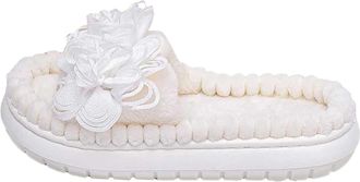 Generic Womens Slippers Cozy Floral Footwear Comfortable Open Toe Fuzzy Home Clogs For Warmth And Relaxation Large Flower Design For Her Cozy House Slippers(W