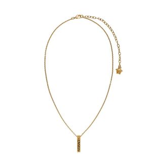 Versace Necklaces, male, Yellow, ONE SIZE, Medusa Head Logo Pendant Jewelry
