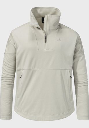 Sch&ouml;ffel Strickfleece-Pullover SCH&Ouml;FFEL Urban CIRC Fleece Style Baguio WMS, Damen, Gr. 36, beige (9040, natur), Oberstoff: 100% Polyester, Basic, hoch geschlos