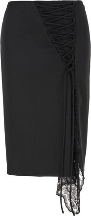 Alexander McQueen Rokken, Dames, Zwart, S, Midi Rok