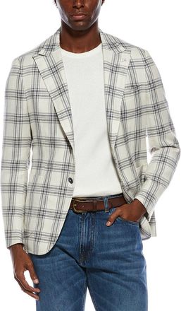 Isaia Capri Wool, Silk, & Linen-Blend Sport Jacket