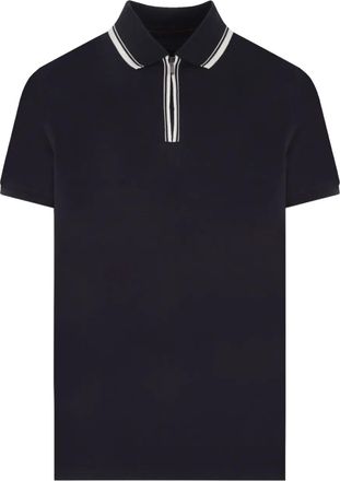 Loro Piana zip-up polo shirt - Blue