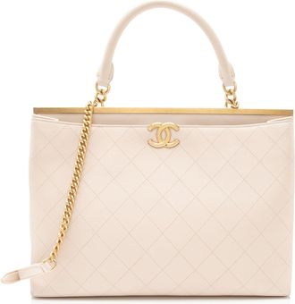 Chanel Calfskin Coco Luxe Large Shopping Tote