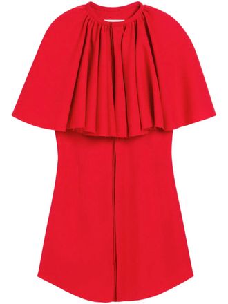 Ami Mini-jurk met ruches - Rood