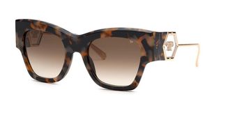 Philipp Plein SPP120M 0KHA Womens Sunglasses Tortoiseshell Size 53