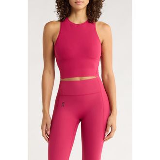 On Studio Crop Tank in Grenadine at Nordstrom, Size Medium
