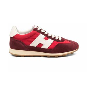 Hogan Sneakers H727 in camoscio e nylon - - Shoes - Donna - Rosso - 37 EU