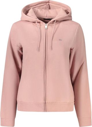 Napapijri Aurora Full-Zip Hoodie - Dames - Sweatshirts & Hoodies - Roze - Maat: M Katoen