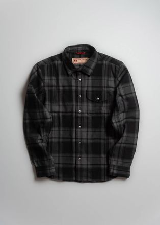 Iron And Resin Mens Slab Shirt In Black