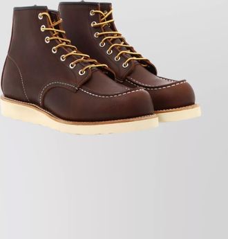 Red Wing Shoes leather lace-up ankle boots
