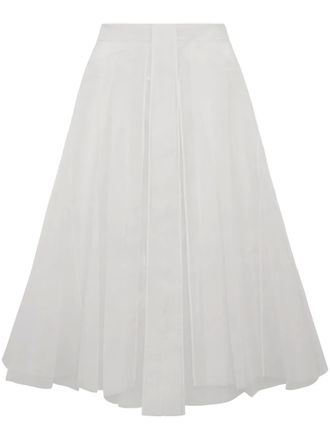 16Arlington Mae maxi skirt - women - Polyester/Polyester - 10 - White
