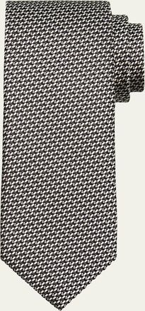 Tom Ford Mens Linen Jacquard Tie