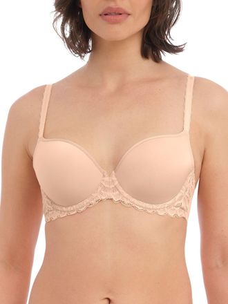 Wacoal Womens Raffine Underwired Contour Bra - Beige polyamide - Size 32FF