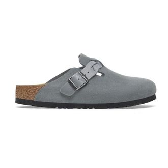 Birkenstock Boston Braided Narrow Fit - female - Birkenstock - Mules - Gray - 5 UK - Shoes