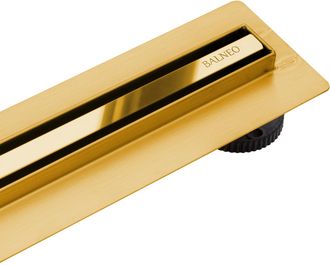 OEM Desag&uuml;e Lineal Slim&low Proline Mirror Gold De 60 Cm, Color Oro Espejo