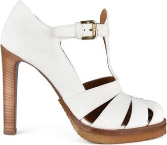 Ralph Lauren Kayda Sandal - Dames - Pumps - Wit - 39 EU - Su&egrave;de - Schoenen