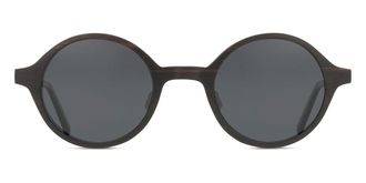 Oh My Woodness! Oval Full Rim Wood Mens Prescription Sunglasses Black Size 46 - Oh My Woodness