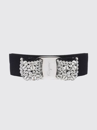 Ferragamo Crystal-Embroidered Cotton Fabric Hair Clip