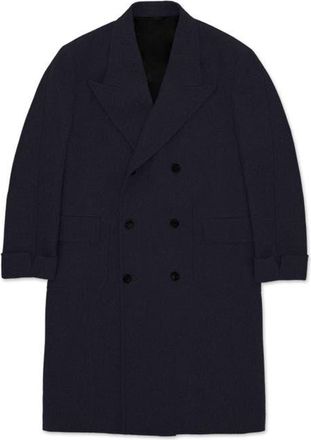 Fortela Double Breasted Wool Coat in Blue at Nordstrom, Size 52 Eu