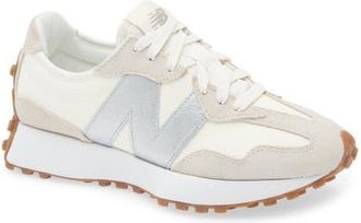 New Balance 327 Sneaker in Angora/Silver Metallic at Nordstrom, Size 11
