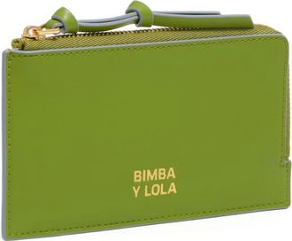 Bimba & Lola leather zip purse - women - Bonded Leather/Polyurethane/Polyester/Polyester/Organic Cotton - One Size - Green