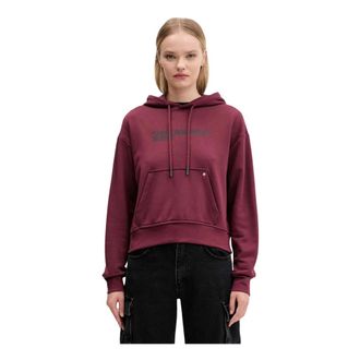 Karl Lagerfeld Logo Hoodie - Dames - Hoodies - Rood - M - Katoen - Hoodies & sweatvesten