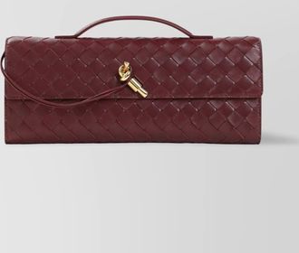 Bottega Veneta andiamo long intreccio clutch bag