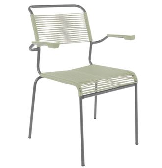 Schubiger M&ouml;bel Spaghetti-Stuhl S&auml;ntis mit Armlehnen