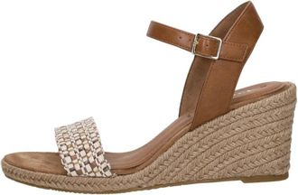 Tamaris Sandalen Touwzool - Dames - Sleehakken - Bruin - 36 EU - Schoenen