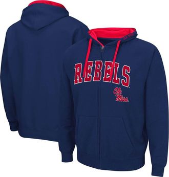 Colosseum Mens Colosseum Navy Ole Miss Rebels Big & Tall Full-Zip Hoodie at Nordstrom, Size Xx-Large
