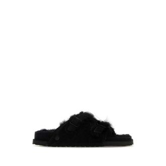 Birkenstock Slippers, female, Black, Size: 8 US Z&uuml;rich Pony Shearling 1774 Narrow Fit