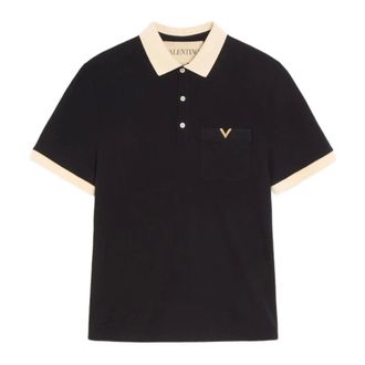 Valentino Heren, Tops, Zwart, Maat: L Jersey