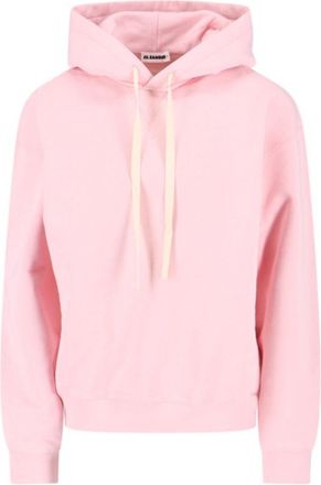 Jil Sander Embroidered Logo Cotton Hoodie