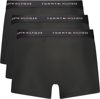 Tommy Hilfiger Logo-Print Stretch Boxer Shorts - Black
