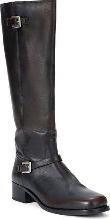 Staud Brooklyn Leather Knee High Boot in Espresso Distressed at Nordstrom, Size 38.5