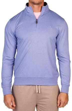 Tailorbyrd French Terry Quarter Zip Pullover in Blue Byrd at Nordstrom Rack, Size Xx-Large